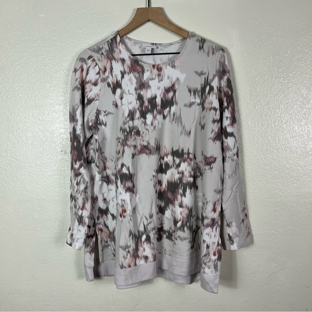 Pure Jill Pima cotton Modal blend multicolored long sleeve shirt size medium